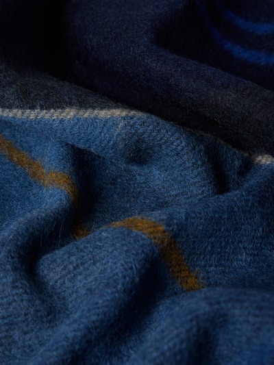 Barbour Sjaal van zuivere lamswol, model 'INVERNESS' Donkerblauw - 2