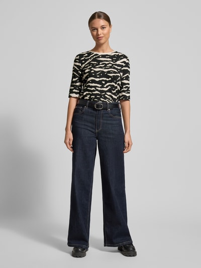 Marc Cain T-shirt met 3/4-mouwen Zwart - 1