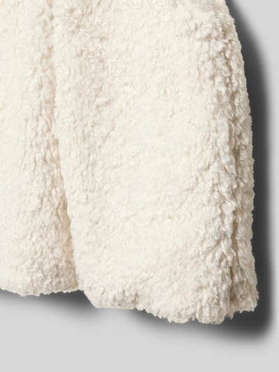 s.Oliver RED LABEL Regular fit gilet van teddybont met effectgaren Ecru - 2