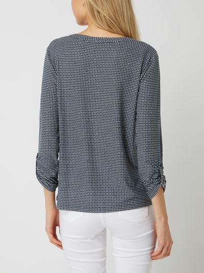 Tom Tailor Blusenshirt mit Allover-Muster  Dunkelblau 5