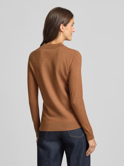 Christian Berg Woman Sweter z dzianiny z mieszanki wiskozy z okrągłym dekoltem Koniakowy 5