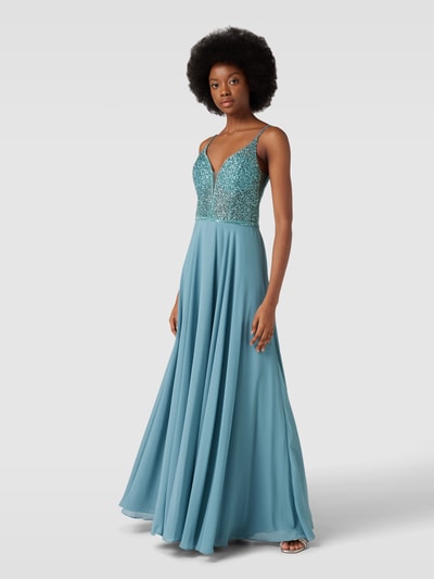 Hey Kyla Abendkleid mit Paillettenbesatz Aqua 1