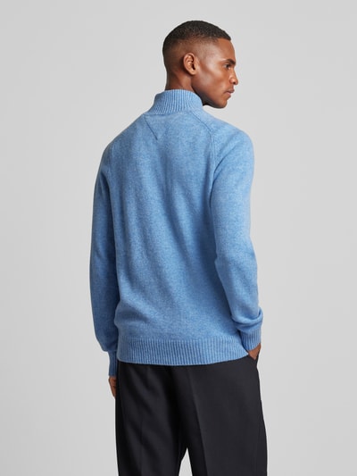 Tommy Hilfiger Wollpullover mit Stehkragen Modell 'LAMBSWOOL' Hellblau 5