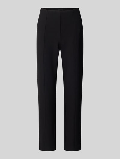 OPUS High waist stoffen broek met vouwplooi model 'Elvina' Zwart - 1