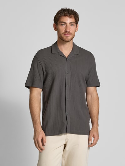 Tom Tailor Denim Relaxed Fit Freizeithemd aus reiner Baumwolle Anthrazit 4