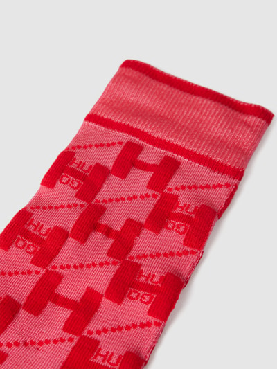 HUGO Socken mit Allover-Logo Pink 2