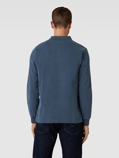 Marc O'Polo Longsleeve mit Polokragen Dunkelblau 5