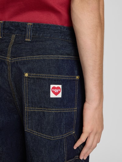Carhartt Work In Progress Wide Leg Jeans mit Ziernähten Modell 'NASH' Jeansblau 3