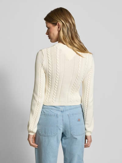 Tommy Jeans Strickpullover mit Label-Stitching Offwhite 5