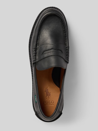 Polo Ralph Lauren Loafers van leer met profielzool, model 'JETT PENNY' Zwart - 3
