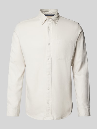 Jack & Jones Premium Slim Fit Freizeithemd Button-Down-Kragen Modell 'BLUNORRIS' Offwhite 2