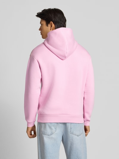REVIEW Hoodie mit Label-Print Rosa 5