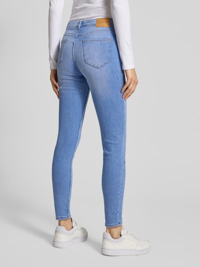 REVIEW Jeansy o kroju skinny fit z 5 kieszeniami Jasnoniebieski 5