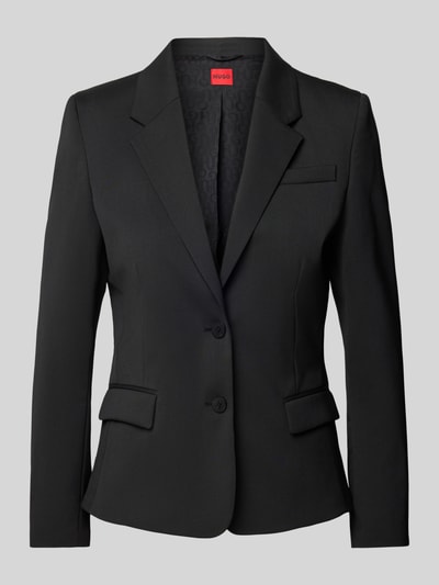 HUGO Blazer in unifarbenem Design Modell 'AREDANA' Black 2