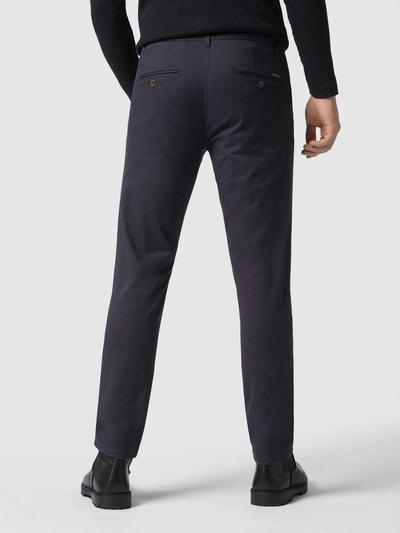 Scotch & Soda Super slim fit chino met stretch  Donkerblauw - 5