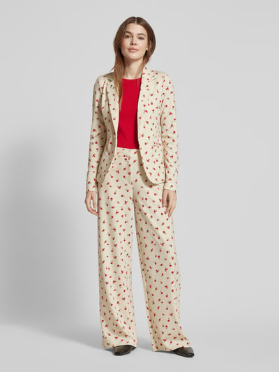 ICHI Slim fit blazer met paspelzakken, model 'KATE' Offwhite - 1