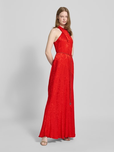 Lauren Ralph Lauren Abendkleid mit V-Ausschnitt Modell 'VAFARRA' Orange 1