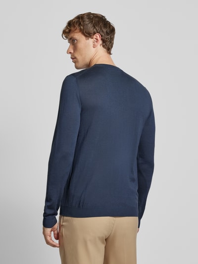 Roy Robson Gebreide pullover met ronde hals Blauw - 5