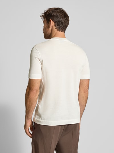 Emporio Armani T-Shirt mit Label-Stitching und Rundhalsausschnitt Offwhite 5
