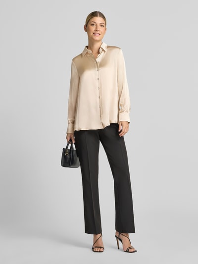 Marella Satinblouse met zijde-aandeel model 'ALFIO' Offwhite - 1