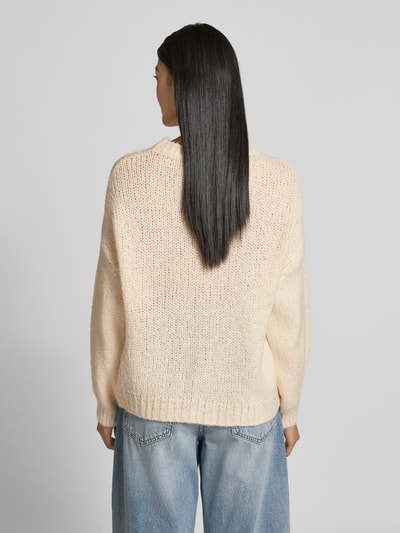ZABAIONE Relaxed fit pullover met viscose, model 'Dela' Offwhite - 5