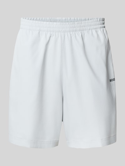 BOSS Green Regular Fit Shorts aus atmungsaktivem Material Hellgrau 2