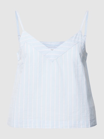 Jake*s Casual Top mit Streifenmuster Hellblau 2