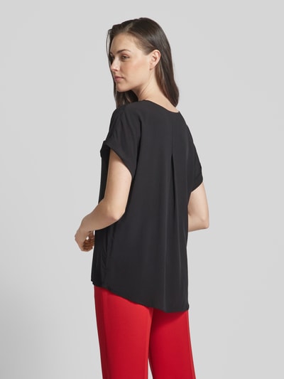 Montego Viscose blouse met korte kapmouwen Zwart - 5