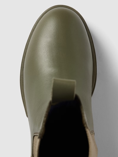 Tommy Hilfiger Chelsea boots van leer, model 'MONOCHROMATIC' Kaki - 5