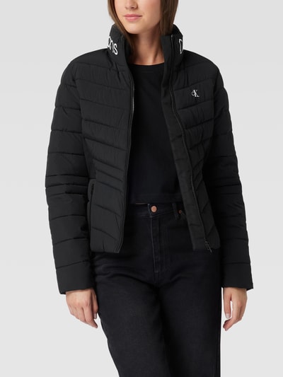 Calvin Klein Jeans Steppjacke mit Label-Details Schwarz 4