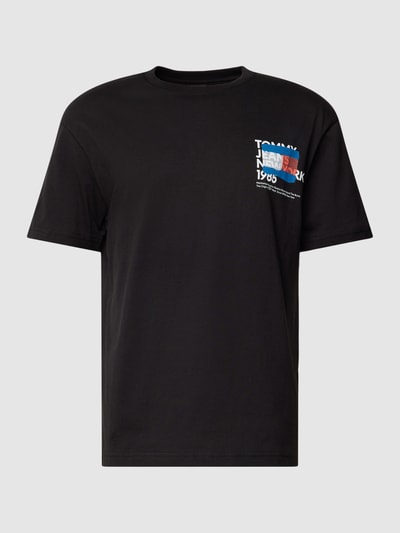 Tommy Jeans T-Shirt mit Label-Motiv-Print Modell 'TOMMY NY GRAFFITI' Black 2
