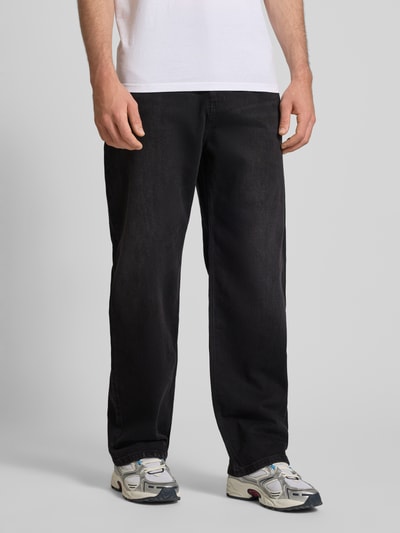 REVIEW Baggy Fit Jeans im Five-Pocket-Design Black 4