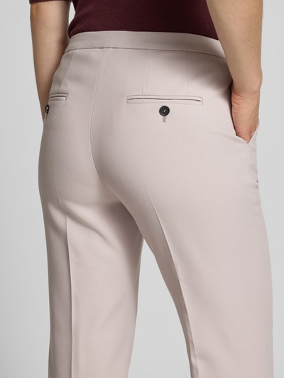 Windsor Spodnie do garnituru o kroju slim fit w kant Kamienny 3