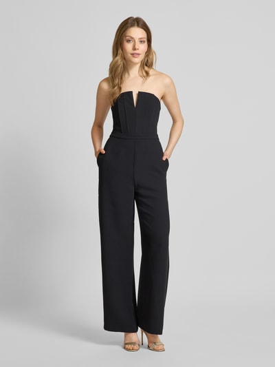 Forever New Jumpsuit in bandeaudesign Zwart - 4