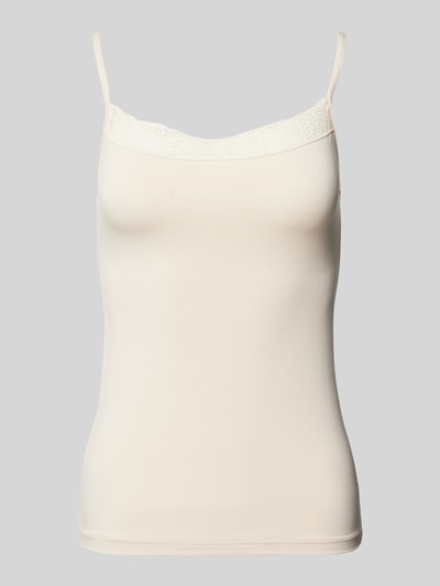 Triumph Top met bandjes en kant Beige - 1