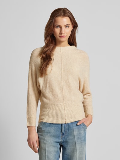 OPUS Gebreide pullover met siernaad, model 'Pahuma' Offwhite - 4