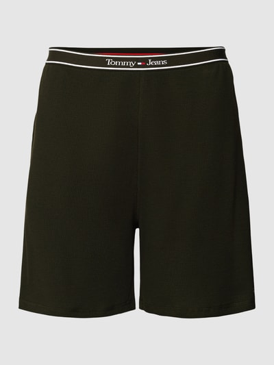 Tommy Jeans Sweatshorts met wafelstructuur Donkergroen - 2