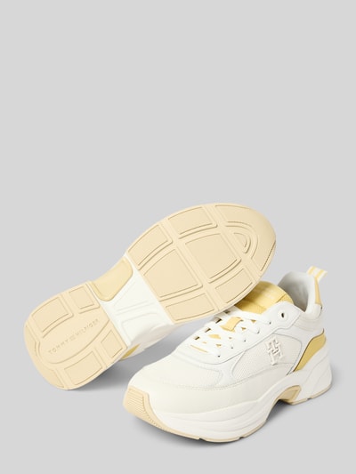 Tommy Hilfiger Lage sneakers van glad leer Ecru - 4