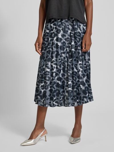 Vila Plisseerock mit elastischem Bund Dunkelgrau 4