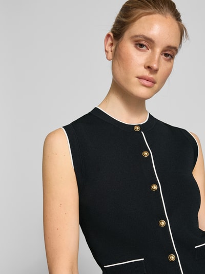 Jake*s Collection Strickjacke mit Knopfleiste Black 3