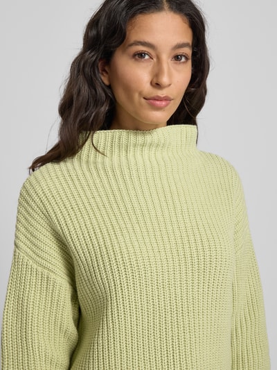 Selected Femme Golf o kroju regular fit z mieszanki bawełny model ‘SELMA’ Trzcinowy 3