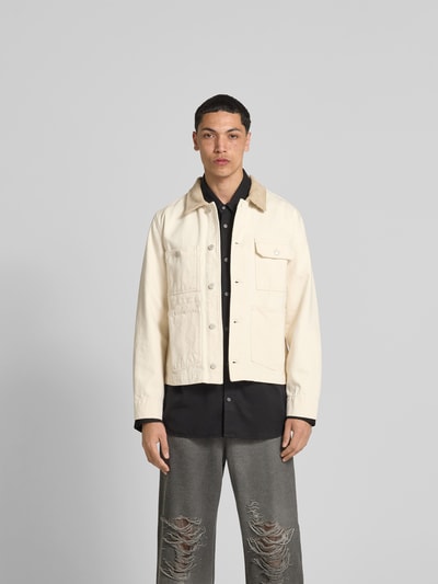 Officine Générale Cordjacke mit Brusttaschen Offwhite 4