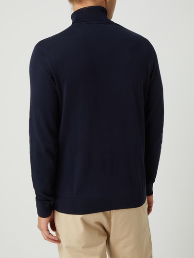 SELECTED HOMME Rollkragenpullover aus Pima-Baumwolle Modell 'Berg' Marine Melange 5