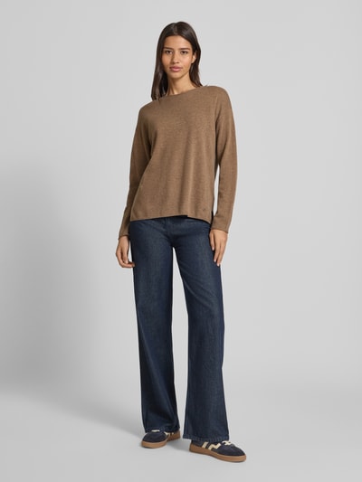 Brax Wollpullover mit Kaschmir-Anteil Modell 'STYLE.LIZ' Taupe 1
