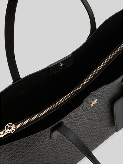 Tommy Hilfiger shopper met structuurpatroon Zwart - 5
