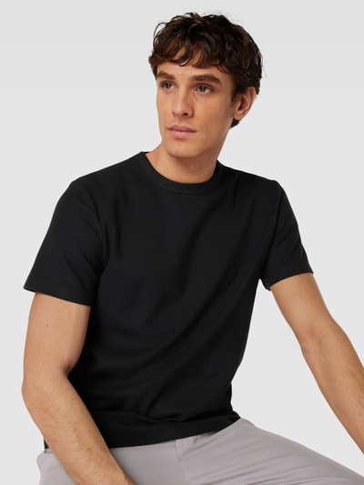 SELECTED HOMME T-shirt in effen design, model 'JOSEPH' Zwart - 3