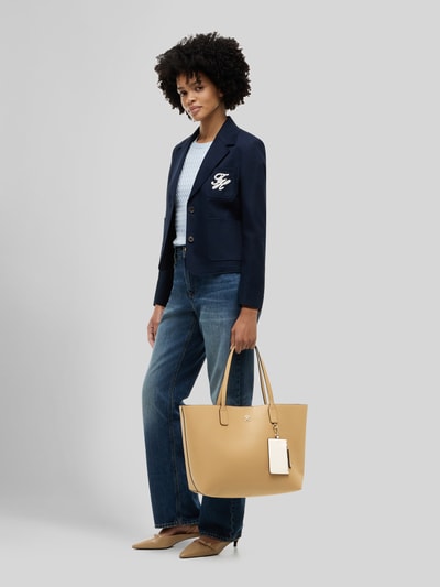 Tommy Hilfiger Shopper mit Reißverschlussfach und Anhänger für Kleinigkeiten Beige 1