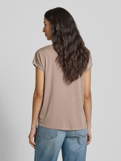 Vero Moda Loose Fit T-Shirt aus Lyocell-Mix Modell 'AVA' Sand 5