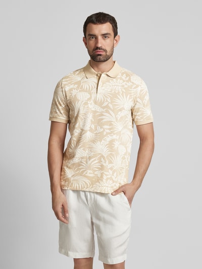 Gant Poloshirt met korte knoopsluiting Beige - 4