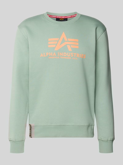 Alpha Industries Sweatshirt met labelprint Mintgroen - 2